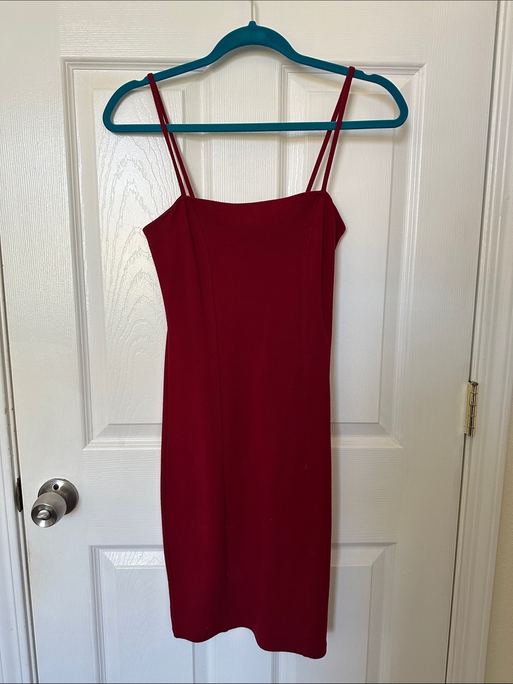 Forever 21 Red Spaghetti Strap Bodycon Mini Dress